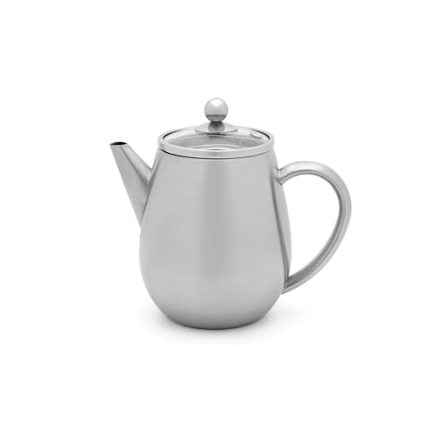 Bredemeijer - Théière double paroi Eva - 0,5 litre - Brillante - Avec filtre