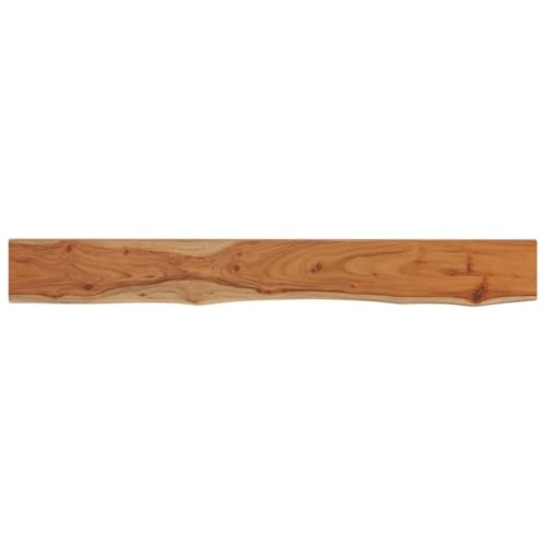 vidaXL Estante Pared Rectangular Madera Acacia Borde Vivo 140x20x3,8cm