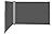 Yaheetech 236 x 71in Double Side Awning, Patio Retractable Side Screen Awning, Privacy Divider Screen w/ 280g/m² Polyester, Waterproof & UV-Resistant for Courtyard, Roof Terrace - Dark Gray