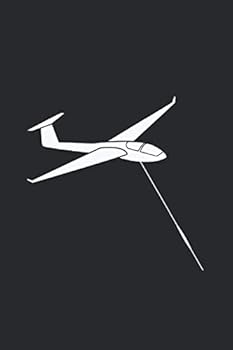 Paperback Glider Notebook: Glider Sailplane / 6x9 Inches / 120 Sites / Ruled Paper Book