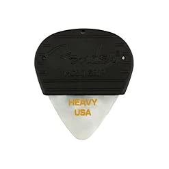 Fender® »MOJO GRIP PICKS – 3 PACK – CELLULOID WHITE MOTO 351 – HEAVY« Lot de 3 Médiators pour guitare – Épaisseur: Heavy… - Les Beatles, Paul McCartney, John Lennon, RIngo Starr, George Harrison