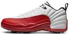 Nike Air Jordan 12 Low G Cherry DH4120-161 Jordan 12G Cherry Golf Shoes, red US 8.5