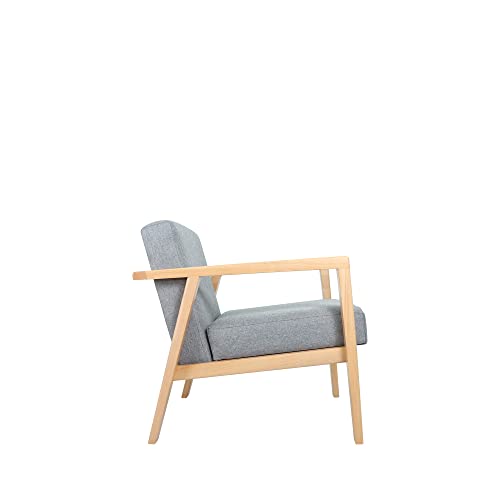 MO GDL DESINGS Sillón Salvatore Cedro Blanco Natural,...