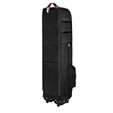 Yechiry Bolsa de Viaje Plegable para Club con Ruedas, Funda de Equipaje Plegable de Nailon Grueso para Club, Mecanismo de Bloqueo Seguro para Jugadores de (#1)