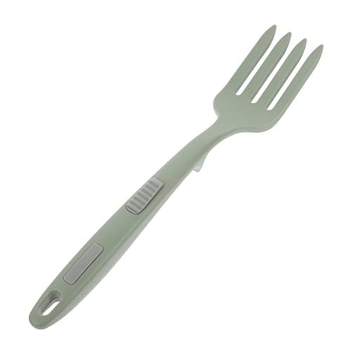 PRETYZOOM Nonstick Pasta Fork for Cooking Utensils Ergonomic Silicone Fork for Salad Serving Large Kitchen Pasta Server Fork