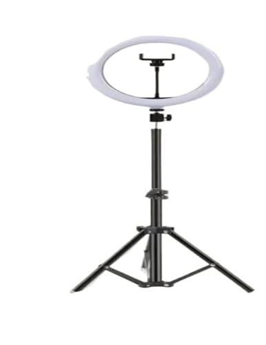 Luz LED para selfie de 10 pulgadas en iluminación del hogar para maquillaje con trípode BK55cm