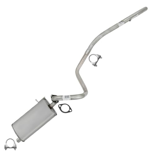Exhaust Muffler Tail Pipe System Kit Compatible for 2003-2011 Mercury Grand Marquis 4.6L | Stainless Steel | Northeastern Exhaust | Free Gaskets and Clamp Included | Automotive Replacement Part