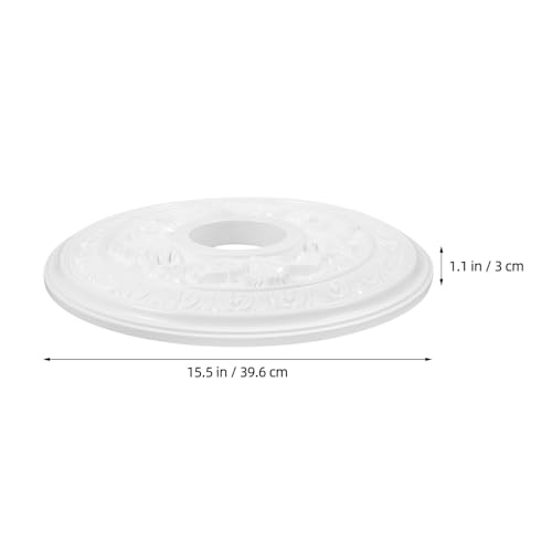 Médaillon de plafond PU robuste et décoratif pour luminaire de maison - 8
