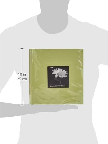 Fabric Frame Cover Photo Album 200 Pockets Hold 4x6 Photos, Sage Green