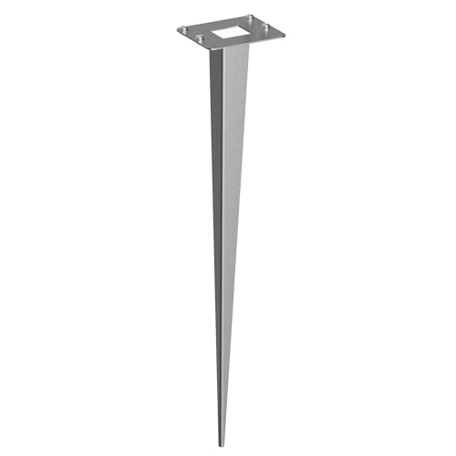 ledscom.de Garten-Erdspieß, für PODEL, edelstahl, 40cm, 8 x 6,5cm