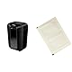 Fellowes Aktenvernichter 11 Blatt (P4), Papierschredder mit Partikelschnitt & Amazon Basics - Schmiermittelblätter für Aktenvernichter, 12er-Pack Automatisch, Mikroschnitt, Weiß