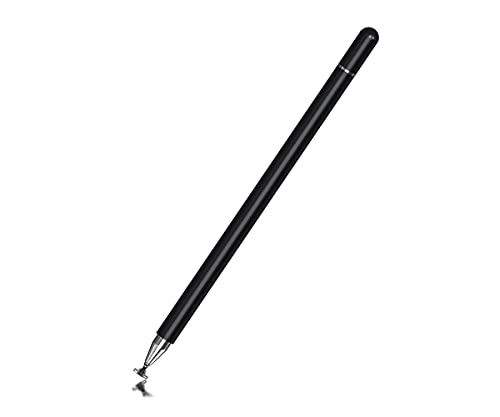 MacroHu 1x Bolígrafos Stylus Lápiz para Tablet Lapiz Tactil para Movil Puntero Tablet Lápices Punteros Stylus para Tablet Lápiz Capacitivo para Tableta Lápiz para Pantalla Táctil Stylus Pen- Negro