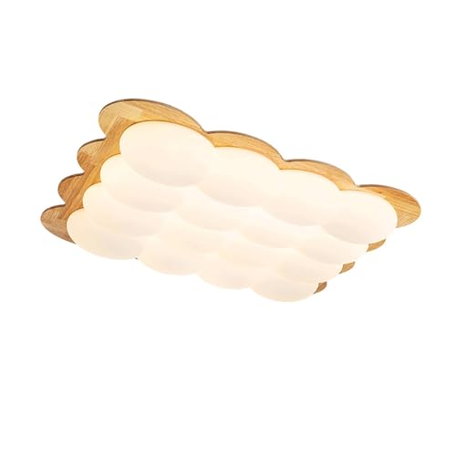 Ceiling Light Modern LED 3 Color Dimmable Iron Solid Wood
