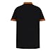 Mens Casual Polo Shirts Summer Fashion Button Cotton Shirt Classic Short Sleeve Golf Top Slim Fit Office Work Shirts Black