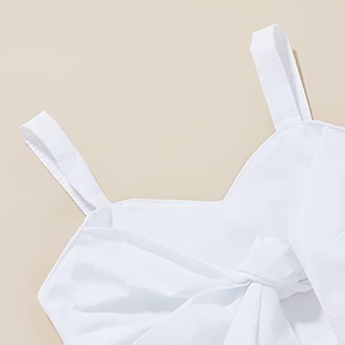 Toddler Baby Girls Ruffle Strap Top+Boho Floral Skirt Summer Outfit Clothes Two Piece Set(Shorts Skirt-Blue, 6-7T) #TOP1