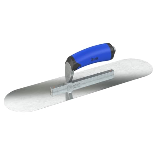 Razor Stainless Steel Pool Trowel – 10" x 3" – Comfort Wave Handle | Premium Ground, Short Shank, Professional Grade by Bon - Used condition - US$17.90