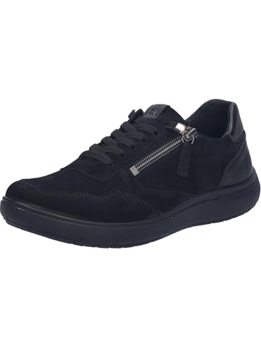 Josef Seibel Damen Low-Top Sneaker Megan.09,Weite G (Normal),Wechselfußbett,Turnschuhe,Laufschuhe,schnürschuhe,schwarz,42 EU