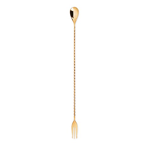 Viski 4880 Belmont Trident Barspoon, Gold