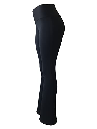Kit 2 Flare Suplex Flanelado Grosso Cós Alto Leg Bailarina (PRETO-AZUL, G)