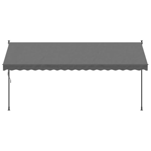 Toldo manual retráctil enrollable contra el sol de la tarde 4