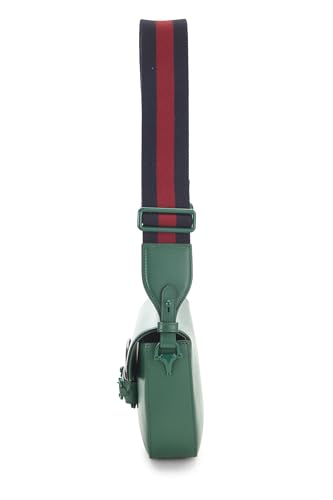 Pre-Loved Green Leather 1955 Horsebit Shoulder Bag Mini, Green3