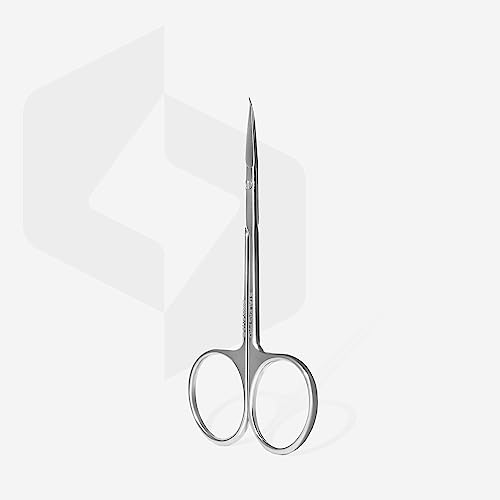 STALEKS PRO by Natury Nails Professional Cuticle Scissors with Hook Tip, Ergonomic Rings, Stainless Steel, Expert SE-51/3 - Image 4