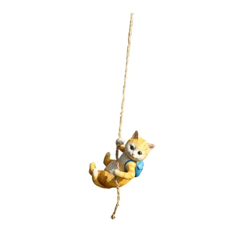 Statue de chat grimpant pour votre balcon ou terrasse - 7