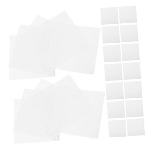 BESPORTBLE 4 Series Paño De Limpieza De Plata De Joyas Limpiador De Pantalla Limpieza De Gafas Equipo Tela De Limpieza De Anteojos Limpieza De Telas para Vasos 50 Piezas*4