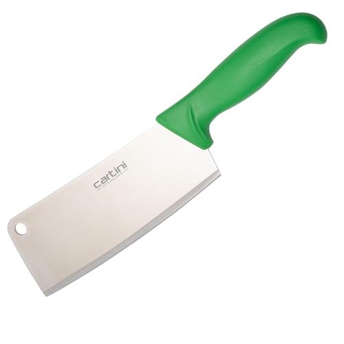 Image of Godrej Locks Cartini | Cleaver Knife (Green) | Chopping and Splitting Bones Efficiently | Chaku for Home, Kitchen and Professional Chef Use | Ss Butcher Blade | Ergonomic Handle |Stainless Steel