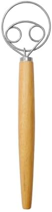 Danish Dough Whisk,Bread Dough Mixer Double Eyes Stainless Steel ...