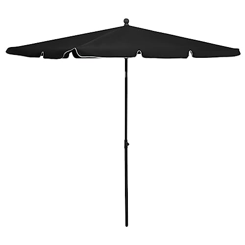 Parasol de jardín con polo al aire libre CLSDRZC paraguas de patio multicolor