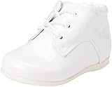 Josmo Baby Boys’ Dress Shoes – High Top Ankle Support Walking Shoes (Infant/Toddler), Size 3 Infant, White Patent
