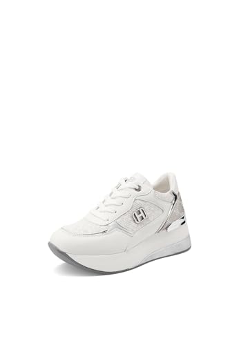 QUEEN HELENA Zapatillas altas Zapatillas deportivas Platform Mujer X33-26, X34 23 Blanco, 39 EU