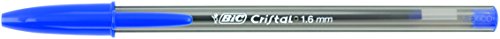 Miniatura 5 de BIC Cristal Large Boligrafos de Punta Media, Para la Escuela, la Oficina o el Hogar, Azul, Paquete de 50 (1,6 mm)