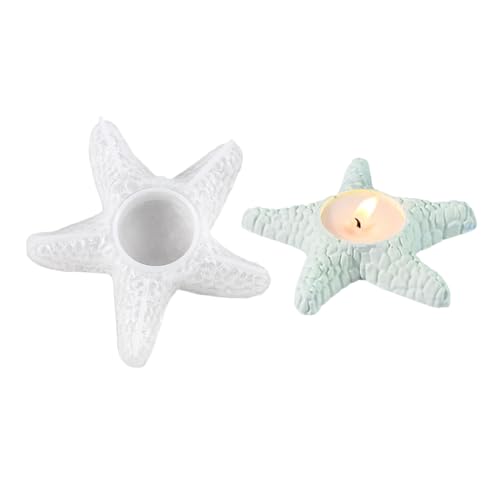 Sea Star Silicone Molds for Epoxy Resin Tealight Holder Silicone Candlestick Molds for Holder Decoration