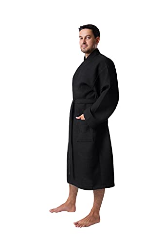 Bagno Milano Mens Robes, Waffle Robes For Men, Turkish Cotton Mens Bathrobes thumb #1