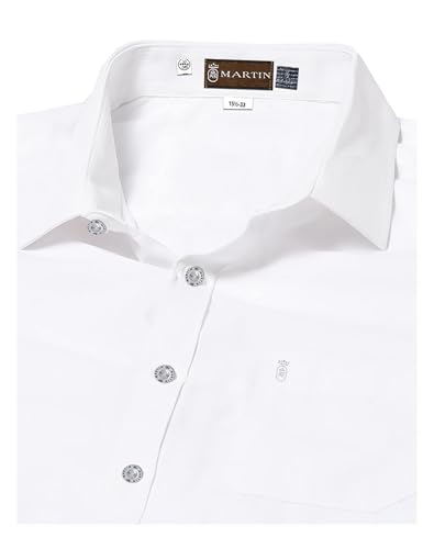 Image of Martin PACEMAKER Formal Shirt Regular Fit with Full Sleeves & Spread Collar(White)