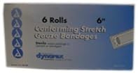 Vendas de gasa elástica Dynarex, 6" x 4,1 yardas, estériles y libres de látex, para cuidado de heridas en entornos médicos y domésticos, 1 caja de 6 unidades
