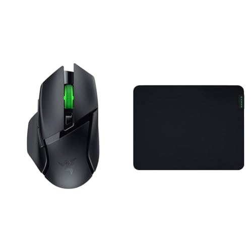 Razer Basilisk V3 X Hyperspeed - Souris Gaming sans Fil Noir & Gigantus V2 Medium - Tapis de Souris Gaming Souple pour Un Style Rapide et Un Contrôle Optimal...