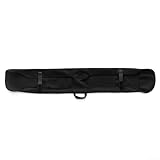 Neoprene Snowboard Sleeve for Protection - Soft Stretchable Ski Board Cover with Water-Resistant Lining and Carry Handle, Fits up to 152 x 26cm, Black