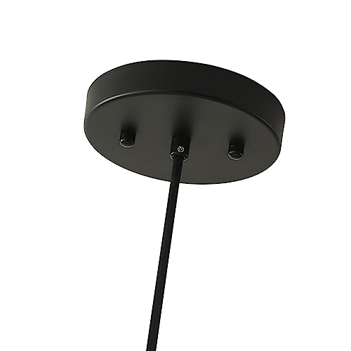 20" Farmhouse Pendant Light Fixtures, 2-Tier Drum Pendant Lighting with Linen Lampshade, 3-Light Modern Hanging Chandeliers for Dining Room, Living Room, Bedroom, and Kitchen