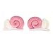 MagiDeal Ears Helmet Decor Helmet Decorations Soft Portable Cute Helmet Accessories Plush Ears Ornament for Motorbiking Riding, Sheep Color Pink