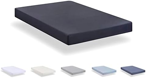 Todocama - Fitted sheet made from extra soft brushed microfibre. (80 x 190/200 cm, Dark Grey)