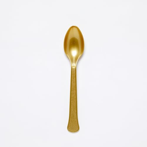 Amscan 9915405-214 - Cucharas de fiesta de plástico ecológicas, reutilizables, aptas para lavavajillas, paquete de 24