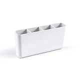 White 3.5" x 7.7" x 1.8" (8.89cm x 19.5cm x 3.8cm) package size 12 cart divider bins Compatible with Lexington, Hudson and Gramercy carts (sold separately) Plastic