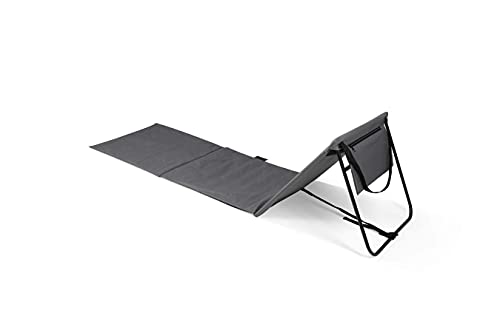 Intimo Living 2er Set Strandliegen mit stufenlos Verstellbarer Rückenlehne - Die Strandmatten gefüllt mit Komfortschaum sind Ultraleicht und platzsparend zusammenfaltbar - Grau