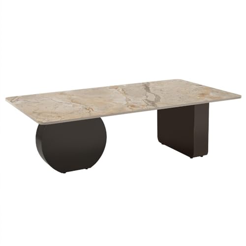 Image of Wakefit Center Table | 1 Yr Warranty | Coffee Table for Living Room Wooden, Tea Table for Living Room Wooden, Sofa Table, Free Installation from Brand, Modern Multi-Functional & Wobble-Free(Typica)