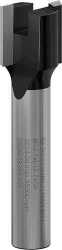 Bosch 1x Fraise à mortaiser PRO (pour Bois résineux, Bois dur, Ø 12,7 mm, Professional Accessoire Défonceuse manuelle, Fraise à araser)