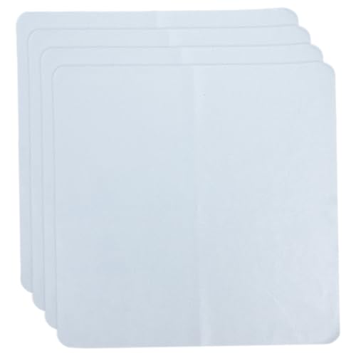 HIAKDOFT 4 Piezas Paños de Microfibra para Limpiar Lentes Gafas Pantallas Cámaras Unidades Azul sin Rayas Reutilizables