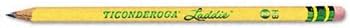 Dixon® Ticonderoga® Laddie® Lot de 30 crayons à bois pour femme, W/O ERASR K6282